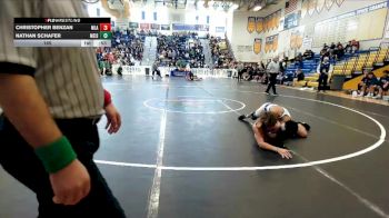 165 lbs Semifinals (8 Team) - Nathan Schafer, Merritt Island vs Christopher Benzan, Mater Lakes Academy