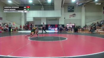 157 lbs Finals (2 Team) - Christian Peterson, Gypsum-Southeast Of Saline HS vs Darius Mosher, Onaga HS