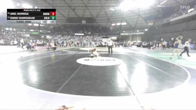 Boys 3A 138 lbs Cons. Semi - Owen VanRossum, Ridgeline vs Abel Noriega, Kennewick