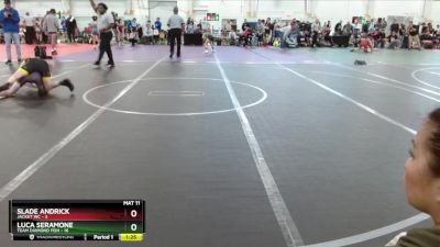 88 lbs Round 1 (10 Team) - Slade Andrick, Jacket WC vs Luca Seramone, Team Diamond Fish