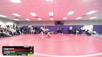 126 lbs Cons. Round 4 - Hayden Hunt, Green Hills vs Colby Baltz, Houston