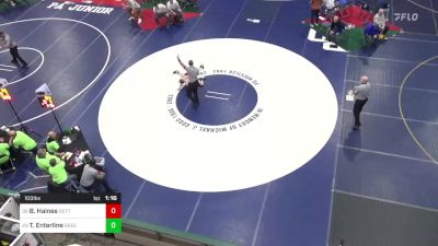 103 lbs Round Of 64 - Blake Haines, Gettysburg vs Tyler Enterline, Greenville