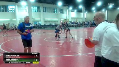 100 lbs Round 2 (8 Team) - Annah Perdue, Nebraska Black Widows vs Sara Newell, Grappling Gators