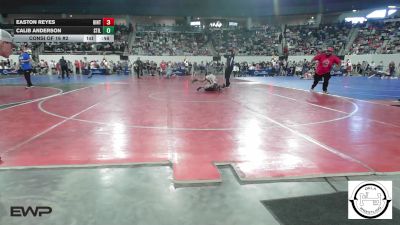 128 lbs Consi Of 16 #2 - Easton Reyes, Hinton Comets vs Calib Anderson, Stillwater Wrestling