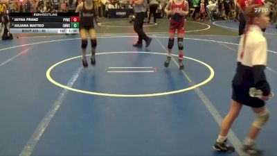 65 lbs Quarterfinal - Jayna Franz, Piqua Youth Wrestling Club vs Juliana Matteo, Lady Warriors Wrestling Club