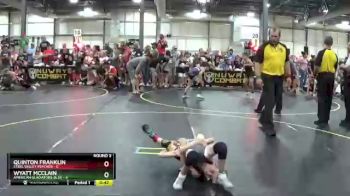 52 lbs Round 3 (6 Team) - Quinton Franklin, Steel Valley Psychos vs Wyatt McClain, American Gladiators-Blue