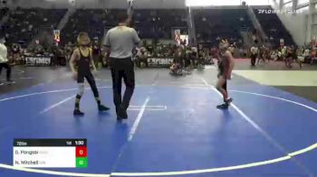 72 lbs Semifinal - Gavin Pongsai, Sunkist Kids Monster Garage vs Nate Mitchell, USA Gold