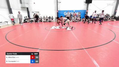 83 kg Quarterfinal - Kingsley Menifee, Team VAWA vs Brock Zurawski, Seagull Wrestling Club