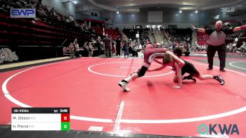 96-100 lbs 3rd Place - Mason Gibson, Owasso Takedown Club vs Hunter Pierce, Grove Takedown Club