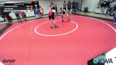 119 lbs Consolation - Kyiler Gooding, Wyandotte Youth Wrestling vs Bo Brown, Locust Grove Youth Wrestling