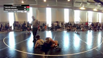 88 lbs Quarterfinal - Malaki Gordon, Grundy Wrestling Club vs Hayden Archbell, Witchduck Training Facility