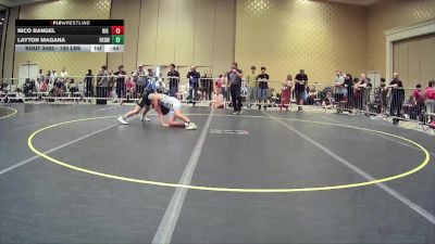 100 lbs 2nd Place - Nico Rangel, Big Game Mt vs Layton Magana, Redwood WC