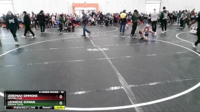 55 lbs Champ. Round 2 - Leonidas Gowan, Dorman Youth vs Jeremiah Simmons, Panther Club