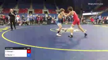 120 lbs Consi Of 16 #2 - Tucker Stangel, Iowa vs Dustin Baxter, Washington