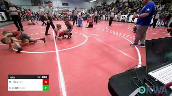 75 lbs Quarterfinal - Max Blair, Collinsville Cardinal Youth Wrestling vs BISHOP LOUIE, R.A.W.