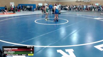 140lbs Champ. Round 1 - Madison Gavino, Tahoma (Girls) vs Ava Miranda, Peninsula (Girls)