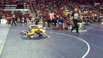 1A-157 lbs 7th Place Match - Cohen Wolford, Wapello vs Jaxon Gordon, Riverside, Oakland