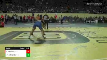 5A-160 lbs Champ. Round 1 - Kade Edmonds, Pryor vs Gabe Sanders, Guthrie