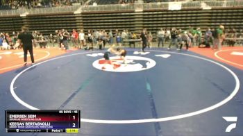45 lbs Semifinal - Emersen Seim, Douglas Wrestling Club vs Keegan Bertagnolli, Green River Grapplers Wrestling