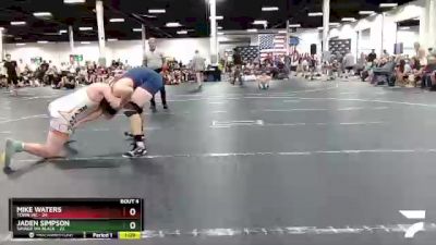 182 lbs Round 2 (4 Team) - Mike Waters, Town WC vs Jaden Simpson, Savage WA Black