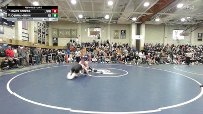 190 lbs Semifinal - James Fodera, Lynnfield/N.Reading vs Joshua Hindin, Foxborough