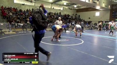 220 lbs Cons. Round 4 - Ian Sullins, Alta Loma vs Louie Aguilar, El Rancho