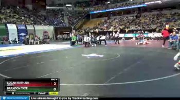 152 lbs Quarterfinal - Logan Rathjen, Liberty vs Braxdon Tate, Carthage
