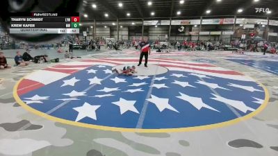40 lbs Quarterfinal - Tharyn Schmidt, Lennox Youth Wrestling vs Krew Kafer, MATPAC Wrestling