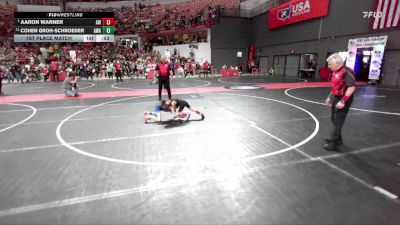 54 lbs 1st Place Match - Aaron Warner, Amery Warriors vs Cohen Groh-Schroeder, Askren Wrestling Acadamy