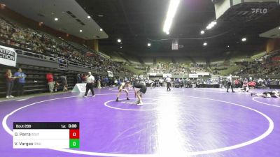 122 lbs Consi Of 16 #1 - Daniel Parra, South vs Vincent Vargas, Dinuba