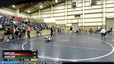 66 lbs Champ. Round 1 - Maddx Ihde, Uintah Wrestling vs Dante Tew, Weber Warrior Wrestling