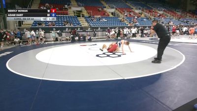 126 lbs Cons. Rd Of 64 - Bently Nowak, Wisconsin vs Adam Hart, North Carolina