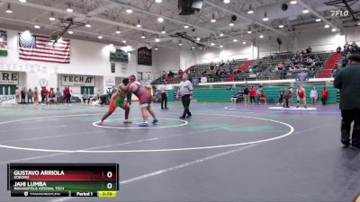 285 lbs 7th Place Match - Jahi Lumba, Indianapolis Arsenal Tech vs Gustavo Arriola, Kokomo