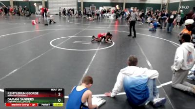 55 lbs Semifinal - Remylekun George, Ready RP Nationals vs Damani Sanders, Sherman Challengers