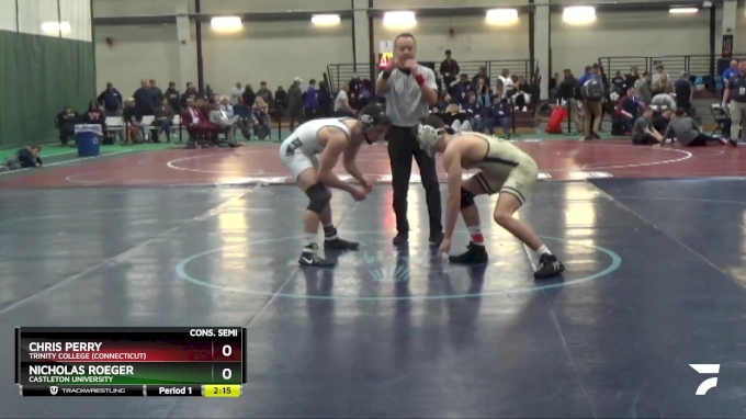 149 lbs Cons. Semi - Chris Perry, Trinity College (Connecticut) vs Nicholas  Roeger, Castleton University