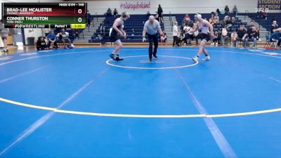 149 lbs Cons. Round 2 - Brad-Lee McAlister, Friends University vs Conner Thurston, York (Neb.)