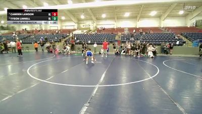 75 lbs 3rd Place Match - Camden Lawson, Sanderson Wrestling Academy vs Tyson Linnell, Stallions Wrestling Club
