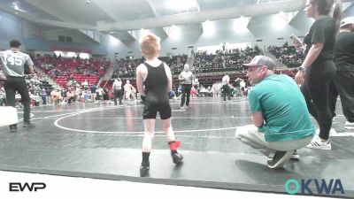 43 lbs Quarterfinal - Tyler Korb, Vinita Kids Wrestling vs Riley Tarwater, Eufaula Ironheads Wrestling Club
