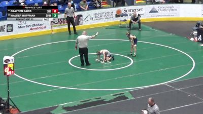 82 lbs Round Of 32 - Grayden Paris, Chestnut Ridge vs Walker Hoffman, Downingtown West