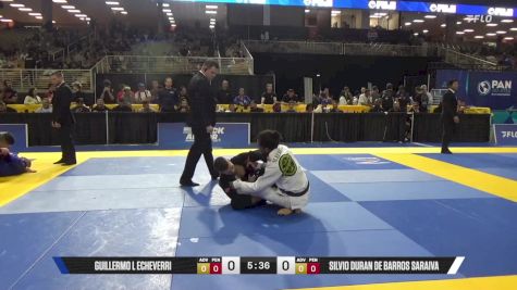 Silvio Duran De Barros Saraiva vs Guillermo L Echeverri 2025 Pan Jiu Jitsu IBJJF Championship