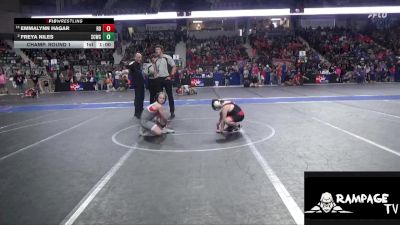 110 lbs Champ. Round 1 - EmmaLynn Hagar, Red Devil vs Freya Niles, Smith County Wrestling Club