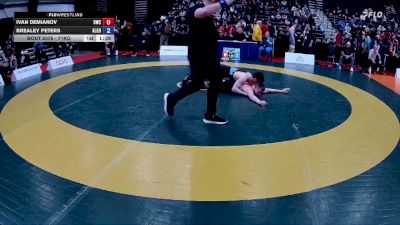 71kg Semifinal - Ivan Demianov, Dinos Wrestling Club vs Brealey Peters, Guelph Wrestling Club