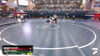 132 lbs Cons. Round 4 - Braedyn Collier, Tecumseh vs Triston Harvill, Airline