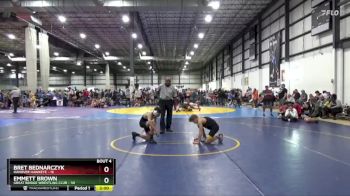 85 lbs Round 2 (4 Team) - Emmett Brown, GREAT BRIDGE WRESTLING CLUB vs Bret Bednarczyk, HANOVER HAWKEYE