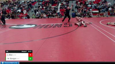 92 lbs Semifinal - Wyatt Gavigan, Punisher Wrestling Company vs Zander Allen, NWWC