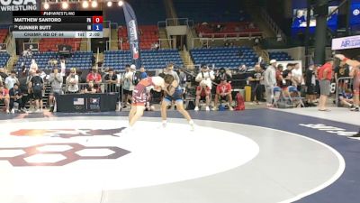 150 lbs Champ. Rd Of 64 - Matthew Santoro, Pennsylvania vs Gunner Butt, Indiana