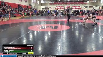 95 lbs Semifinal - Aj Woerpel, Team Nazar vs Brian Corbin, LAW - Lacrosse Area Wrestlers
