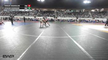 160 lbs Round Of 16 - Kinnlee Chancellor, Team Tulsa Wrestling Club vs Spencer Rodriguez, Southmoore SaberCats Wrestling