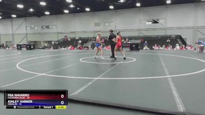 100 lbs Placement Matches (8 Team) - Mia Navarro, California Blue vs Kinley Harker, Missouri