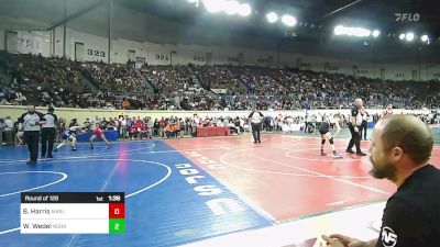 128 lbs Round Of 128 - Brennen Harris, Marlow Outlaws vs Walker Wedel, Norman North